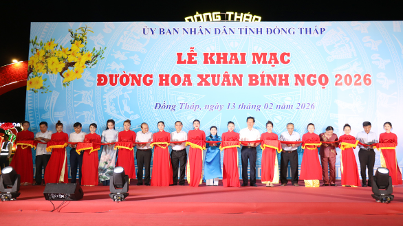 Đồng Tháp: Khai mạc Đường hoa Xuân Bính Ngọ 2026