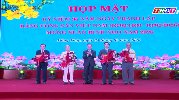 Đồng Tháp họp mặt 96 năm Ngày thành lập Đảng và mừng Xuân Bính Ngọ năm 2026