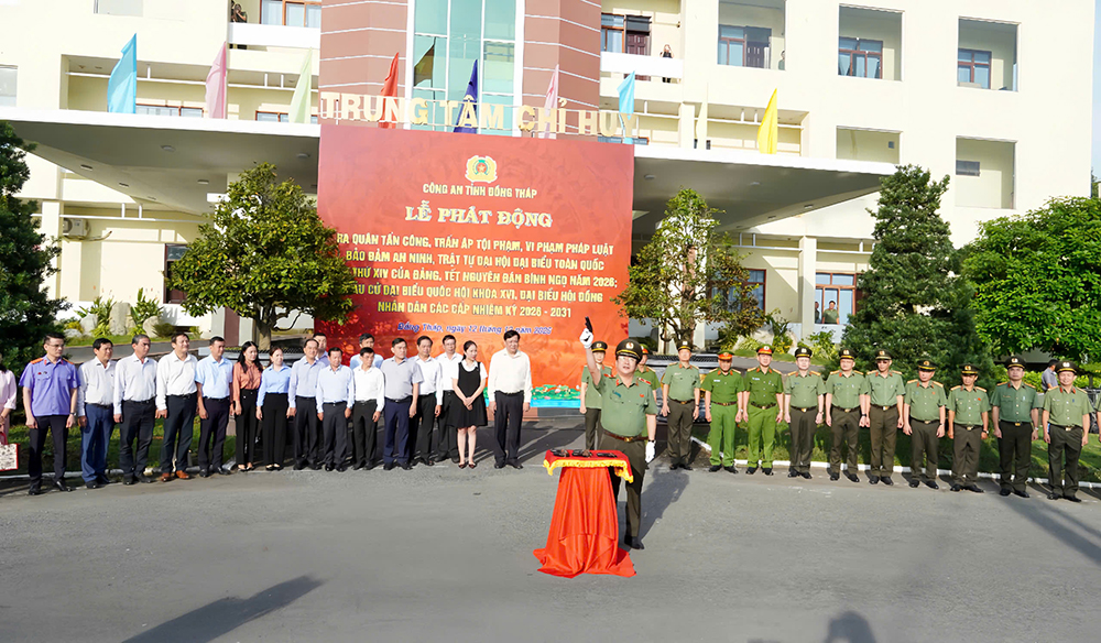 Đồng Tháp: Ra quân đợt cao điểm tấn công, trấn áp tội phạm