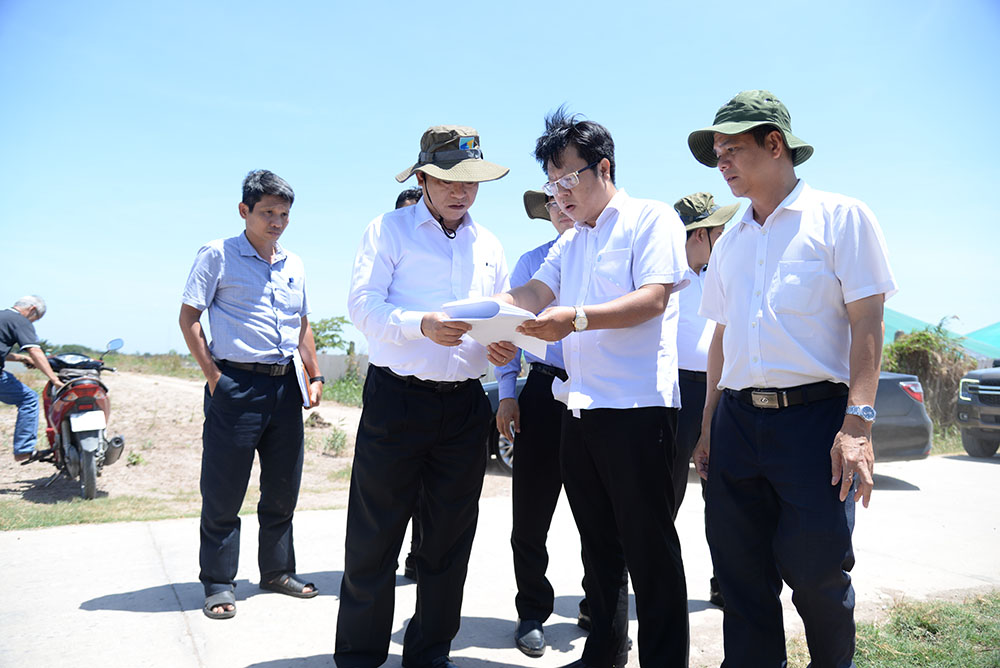 Lãnh đạo tỉnh kiểm tra công tác phòng, chống hạn, mặn mùa khô năm 2024 - 2025